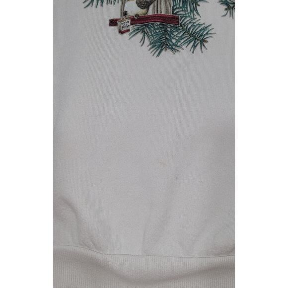 Vintage Morning Star Birds Cage Crewneck Sweatshirt‎ White/Maroon size Medium - Picture 8 of 9